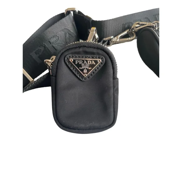 Authentic PRADA RE-Edition 2005 Shoulder Bag 1BH204 Black Nylon #36634584 - Picture 13 of 15